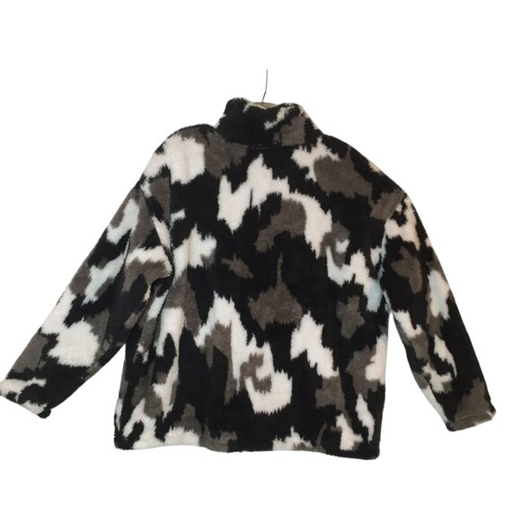 Eddie Bauer Womens XXL Fleece Pullover Sweater With Camo Pattern - Picture 2 of 8